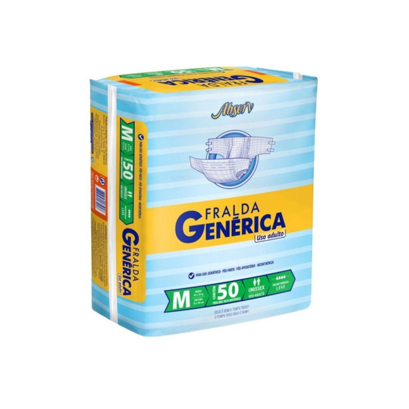 Fralda Generica Absorv M50