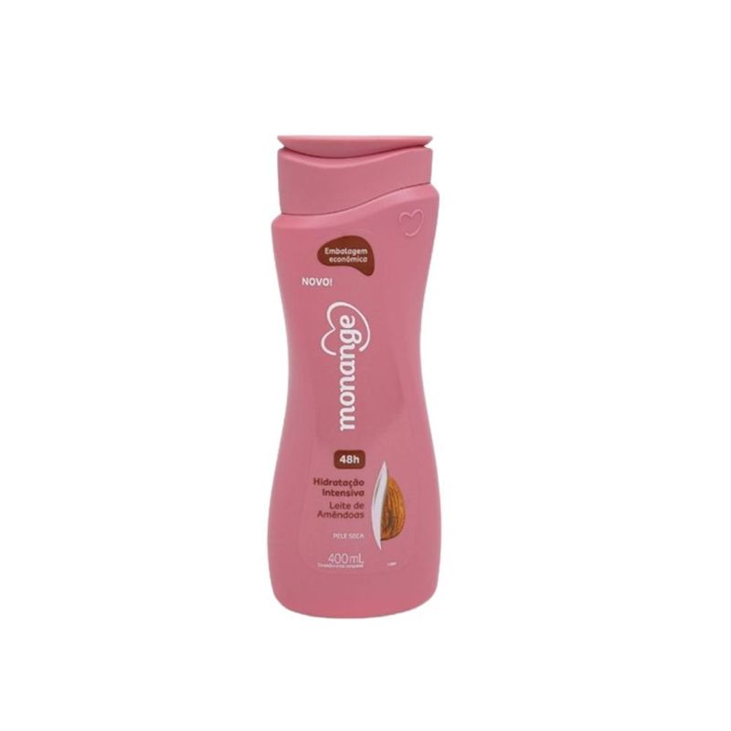 Creme Hidratante Corporal Monange Hidratacao Intensiva Leite Amendoas 400ml